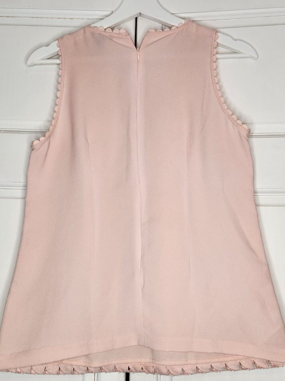 Ann Taylor Blush Pink Sleeveless Blouse Size 2 - Picture 13 of 16